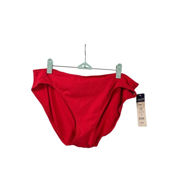 Chaps Red Bikini Swim Bottom Size 16 Womens Swimwear New - Picture 1 of 6